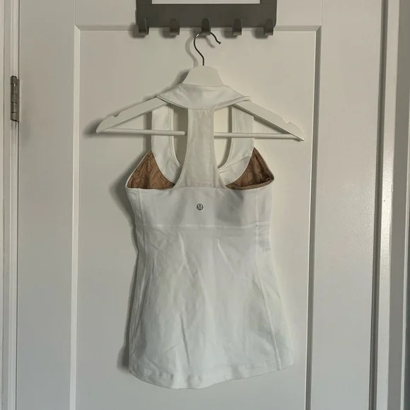 Lululemon White Racerback Tank - Picture 3 of 10